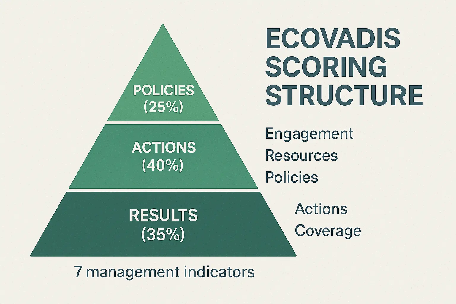 EcoVadis 7가지 관리 지표